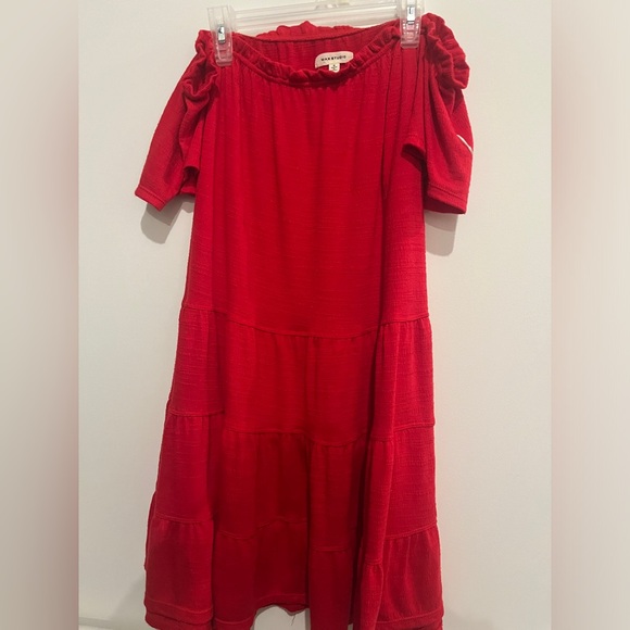 Max studio red off-shoulder dress - Picture 1 of 4